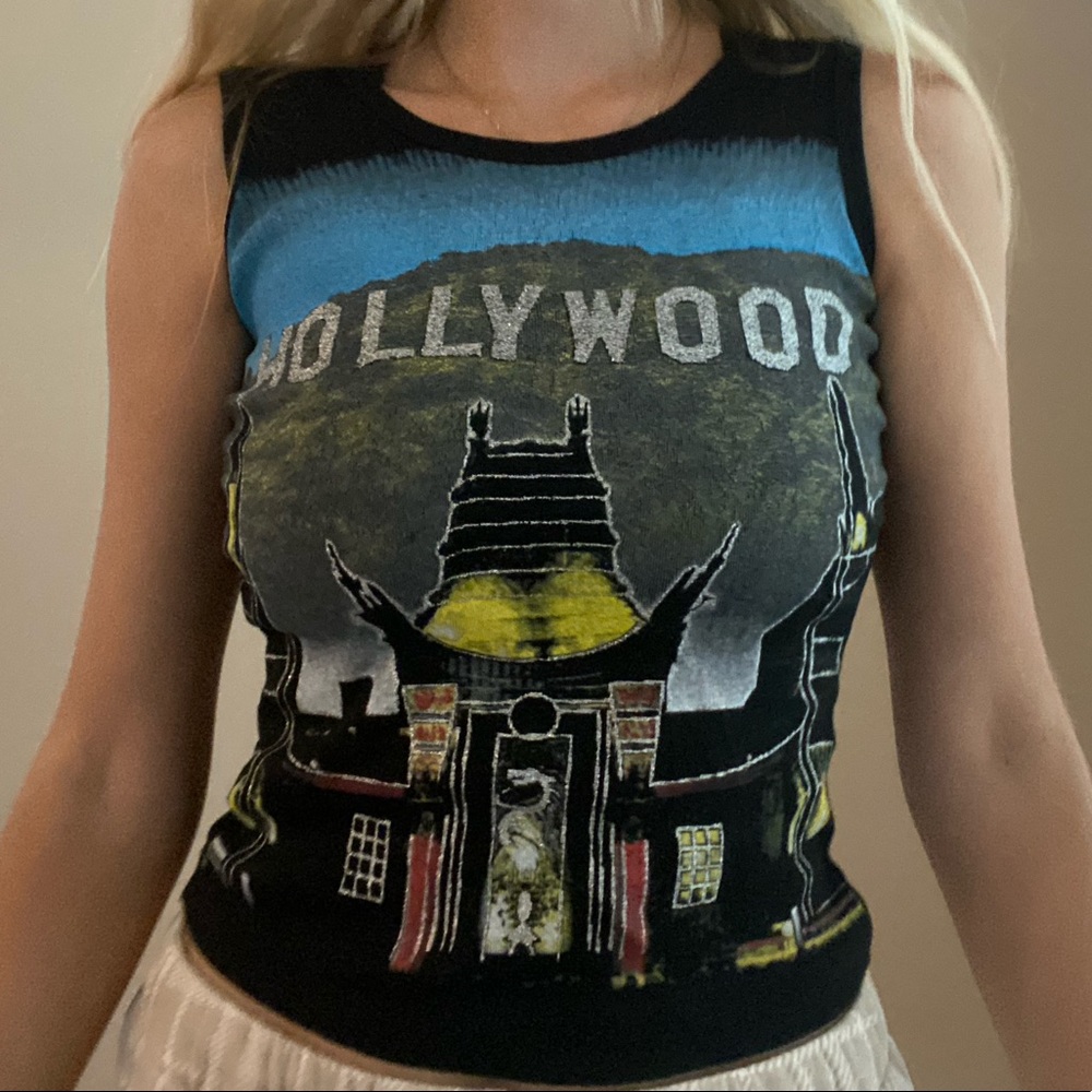 Hollywood Glitter Tank Top
